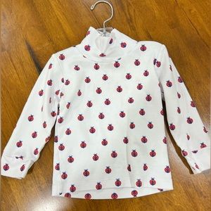 Little English printed turtleneck lady bugs 2t